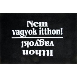 Tréfás Lábtörlő Itthon vagyok/Nem vagyok itthon 60x40cm