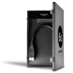 AXAGON ADSA-1S6 2.5" USB3.0-SATA 3 fekete HDD SSD külső mobilrack (2 év garancia)