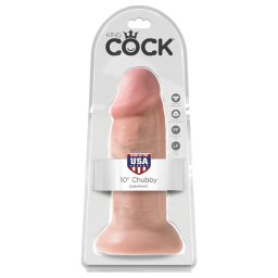 King Cock 10 dildó (25 cm, testszínű)