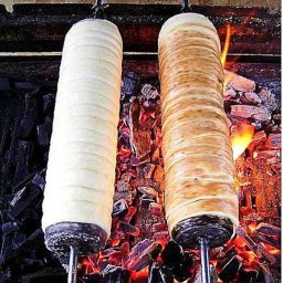 Kürtőskalács sütő készlet ( faszenes)