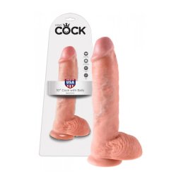 King Cock Herés Dildó (25,4cm) - Natúr