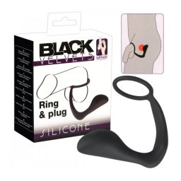 Black Velvet Análujj Péniszgyűrűvel, Fekete