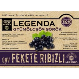 Feketeribizlisör 0,33l Alk: 4,8% (2555)