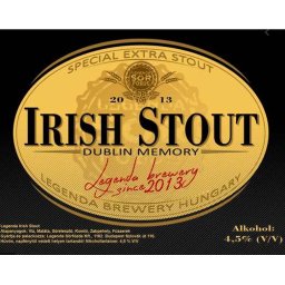 Irish Stout Dublin Memory 0,33 L Ír Stout Alk: 4,5% (2558)