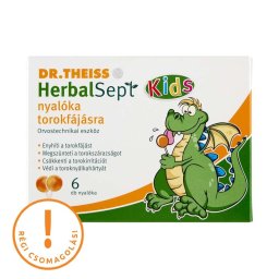 Dr. Theiss HerbalSept Kids nyalóka torokfájásra 6x