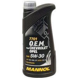 Motorolaj 5W-30 Opel / Chevrolet O.E.M C2/C3 1 liter Mannol 7701
