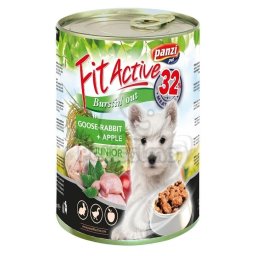 FitActive Junior Goose & Rabbit konzerv kutyáknak 415 g (308920)