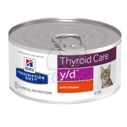 Hill's Prescription Diet y/d Thyroid Care macskatáp - konzerv 156 g