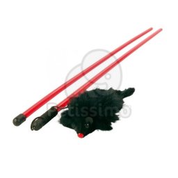 Trixie pálca plüss, csörgő egérrel 100 cm (TRX4103)