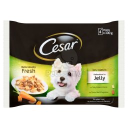 Cesar alutasakos eledel válogatás aszpikban 4 x 100 g