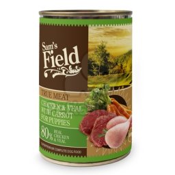 Sam's Field True Meat Chicken & Veal with Carrot for Puppies konzerves eledel 400 g