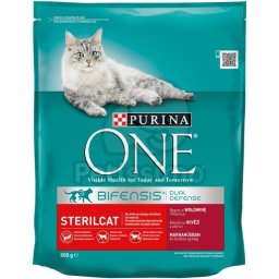 Purina One Bifensis Sterilcat teljes értékű állateledel felnőtt macskák számára - marhával 0,8 kg