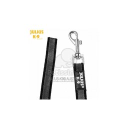 Julius-K9 gumírozott póráz, fekete / 20 mm fogó nélkül 2 m (216GM-2)