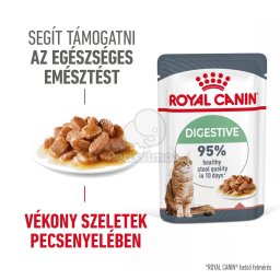 Royal Canin Digestive Care - szószos nedves táp érzékeny emésztésű felnőtt macskák részére 12 x 85 g