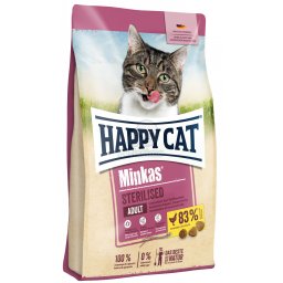 Happy Cat Minkas Sterilised - baromfi 10 kg