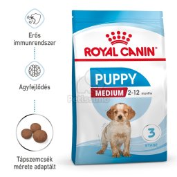 Royal Canin Medium Puppy - közepes testű kölyökkutya száraz táp 15 kg