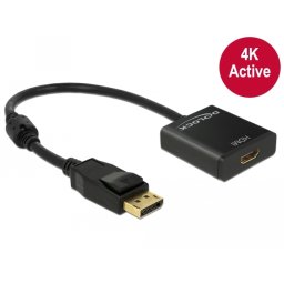 Displayport M - HDMI F adapter 4K aktiv Delock 62607