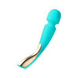 LELO Smart Wand 2 - nagy - akkus, masszírozó vibrátor (türkiz)