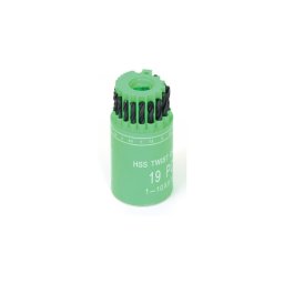 Csigafúró készlet HSS - 1-10 mm/19 részes