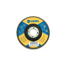 VOREL Lamellás csiszolótárcsa - univerzális/115x22,2/P80