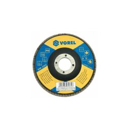 VOREL Lamellás csiszolótárcsa - univerzális/125x22,2/P80