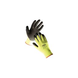 CERVA PALAWAN Védőkesztyű nylon latex mártott - sárga/10