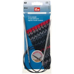 Prym Brilliant extra sima fém körkötőtű 4.5mm/80cm, 212154