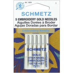 SCHMETZ Gold arany hímzőtű, 75/11, 130/705 H-ET