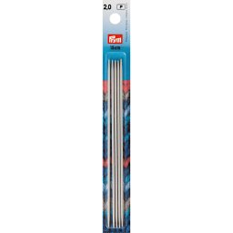 PRYM egyenes, fém, zokni/harisnya kötőtű 2mm/15cm, 191361