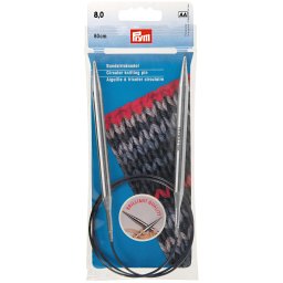 Prym Brilliant extra sima fém körkötőtű 8mm/80cm, 212214