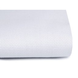 Keresztszemes vászon Panamka, 140x50cm, fehér, 380610