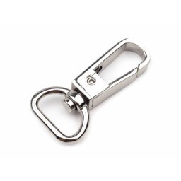 Fém karabiner / delfinkapocs szett, 15mm, 5db, 730200 - nikkel