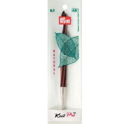 Cserélhető tuniszi horgolótűvég Prym Knit Pro Natural - 9mm/15cm, 223710