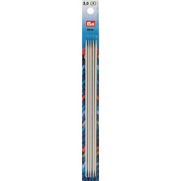 PRYM egyenes, fém, zokni/harisnya kötőtű 3mm/20cm, 191490