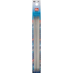 PRYM egyenes, fém, zokni/harisnya kötőtű 4mm/20cm, 191492