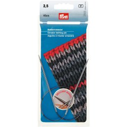 Prym Brilliant extra sima fém körkötőtű 2.5mm/40cm, 212110