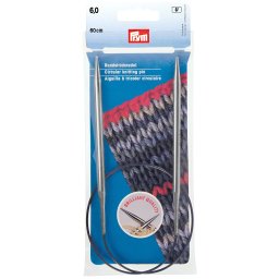 Prym Brilliant extra sima fém körkötőtű 6mm/60cm, 212182