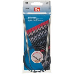 Prym Brilliant extra sima fém körkötőtű 6mm/80cm, 212184