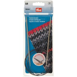 Prym Brilliant extra sima fém körkötőtű 3,5mm/100cm, 212136