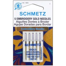 SCHMETZ Gold arany hímzőtű, 90/14, 130/705 H-ET