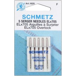 SCHMETZ Overlock Serger, fedőző tű, 80/12, ELx705