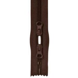 Prym cipzár táskába, 60cm, 2 huzókás, 2 irányú, 490868, barna