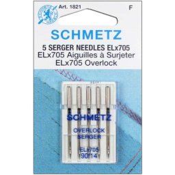 SCHMETZ Overlock Serger, fedőző tű, 90/14, ELx705