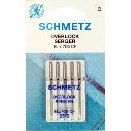 SCHMETZ Overlock Serger, króm fedőző tű, 65/9, ELx705 CF