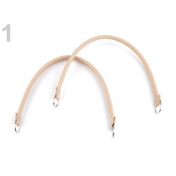 Ekobőr táskafül, 50cm, 1 pár, 740077 - natur
