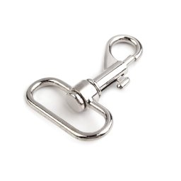 Fém karabiner / delfinkapocs szett, 38mm, 5db, 730928 - nikkel