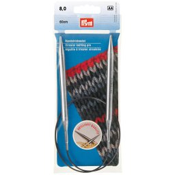 Prym Brilliant extra sima fém körkötőtű 8mm/60cm, 212212
