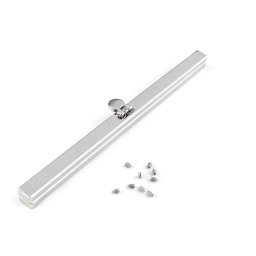 Keret táskakészítéshez, 19cm, nikkel, 740066
