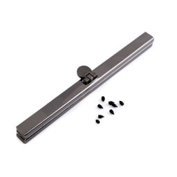 Keret táskakészítéshez, 15cm, fekete nikkel, 740932