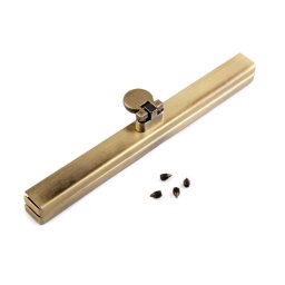 Keret táskakészítéshez, 12cm, ósárgaréz, 750726